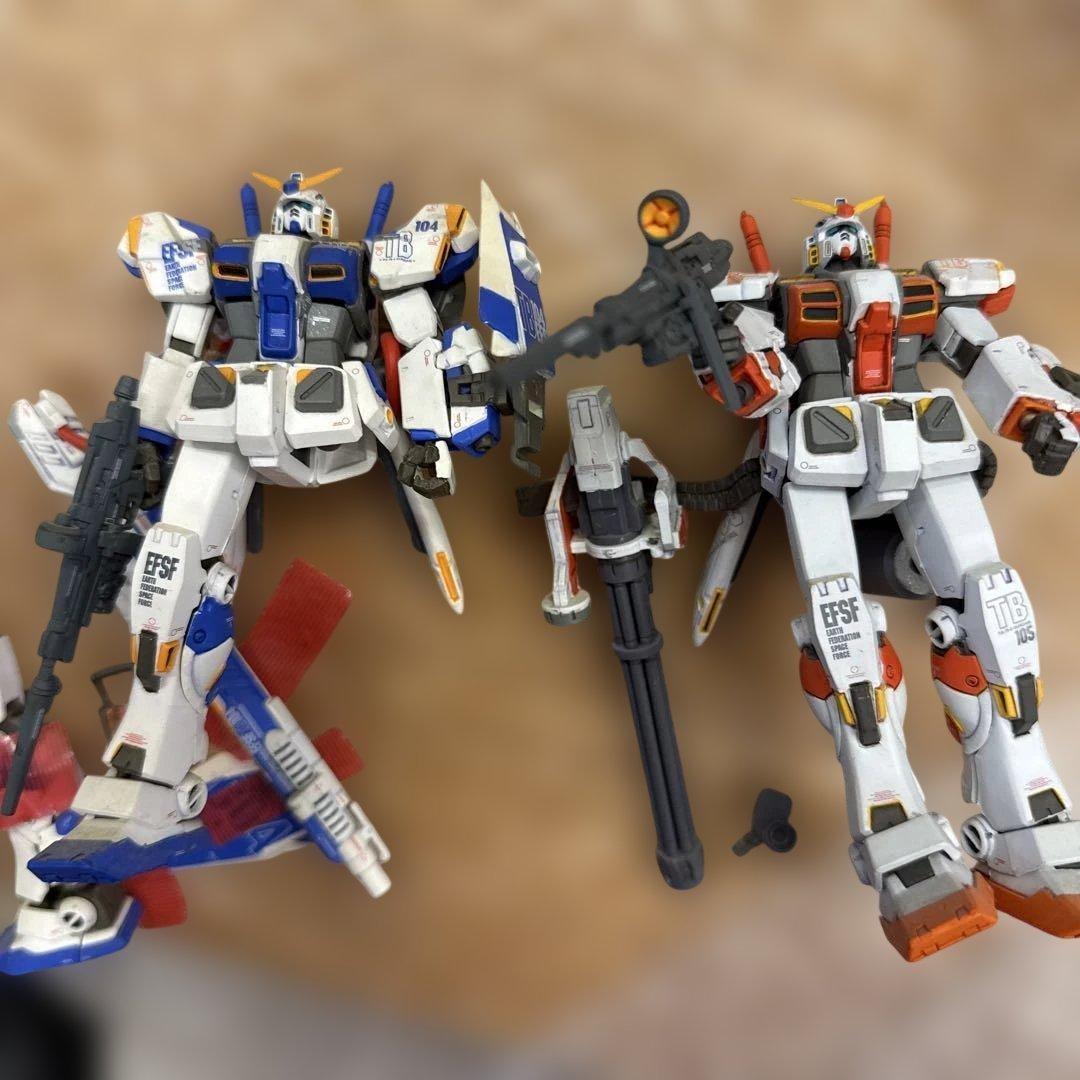 Assembled Mg 1/100 3 Rx-78-4 Rx-78-5 Unit 4 5 2-Piece Set Gundam Japan