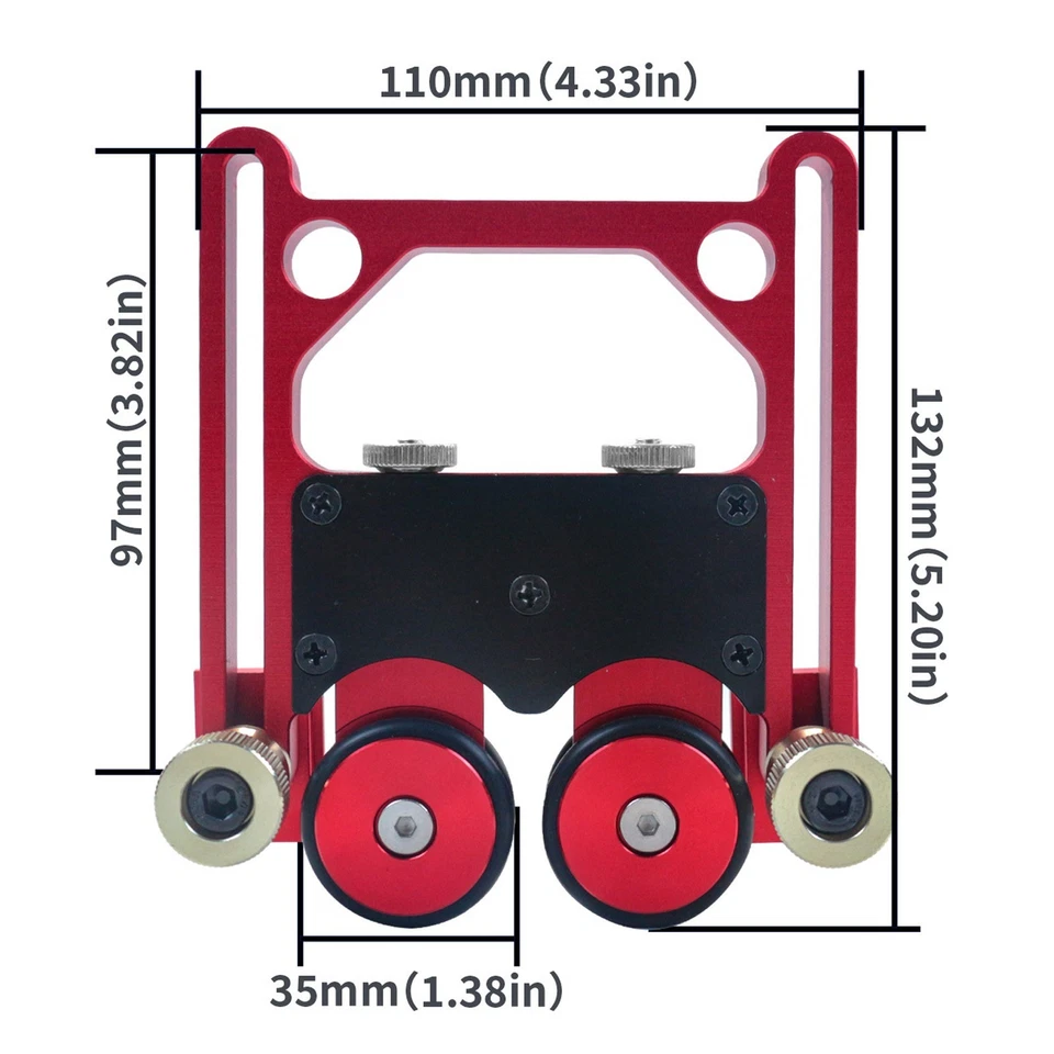 Table Saw Stock Roller Woodworking Double Wheel Sliding Feeding Guide Roller✈ - Image 2 of 4