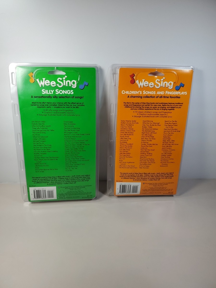 1982 Wee Sing Silly Songs 1977 Childrens Song Fingerplays Book And