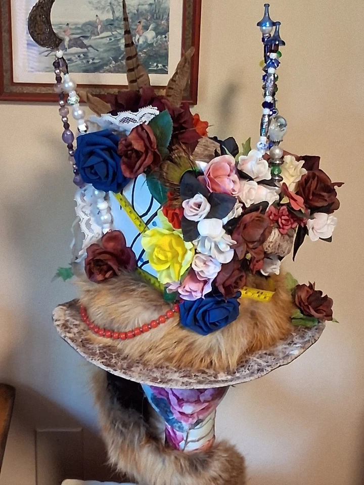 Mad Hatter Hat Perfect For Halloween. Unique And  Hand  Made - Image 3 of 4