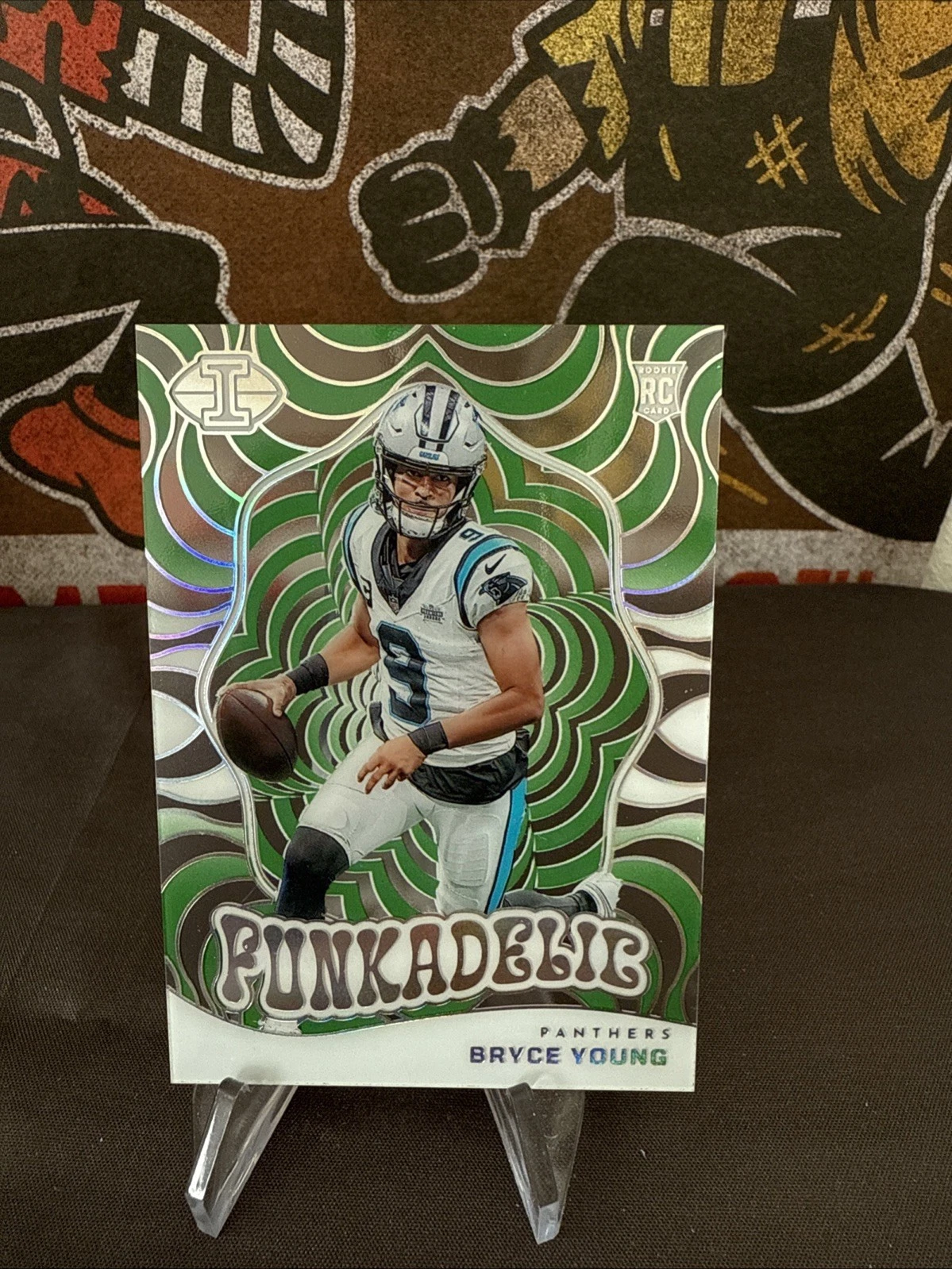 2023 Panini Illusions - Funkadelic Bryce Young #13 Emerald (RC)