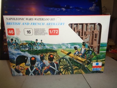 ESCI 1/72 British & French Artillery Napoleonic Wars Figuren neuwertig auf Anguss