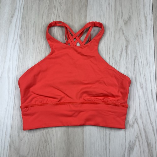 Lululemon Free To Be Moved Bra *High Neck Thermal Red Size 6