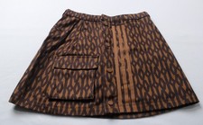 adidas x Ivy Park Women's Monogram Mini Skirt CD4 Wild Brown HB8426 Small