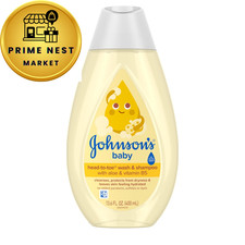 Johnson's Baby Head-To-Toe Wash Shampoo Aloe 13.6 Fl Oz Pack of 1