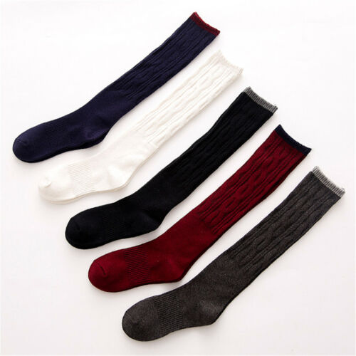 Women Lady Angora Wool Knee-High Winter Warm Thick Soft Comfort Boot Sock Gift - Picture 1 of 13
