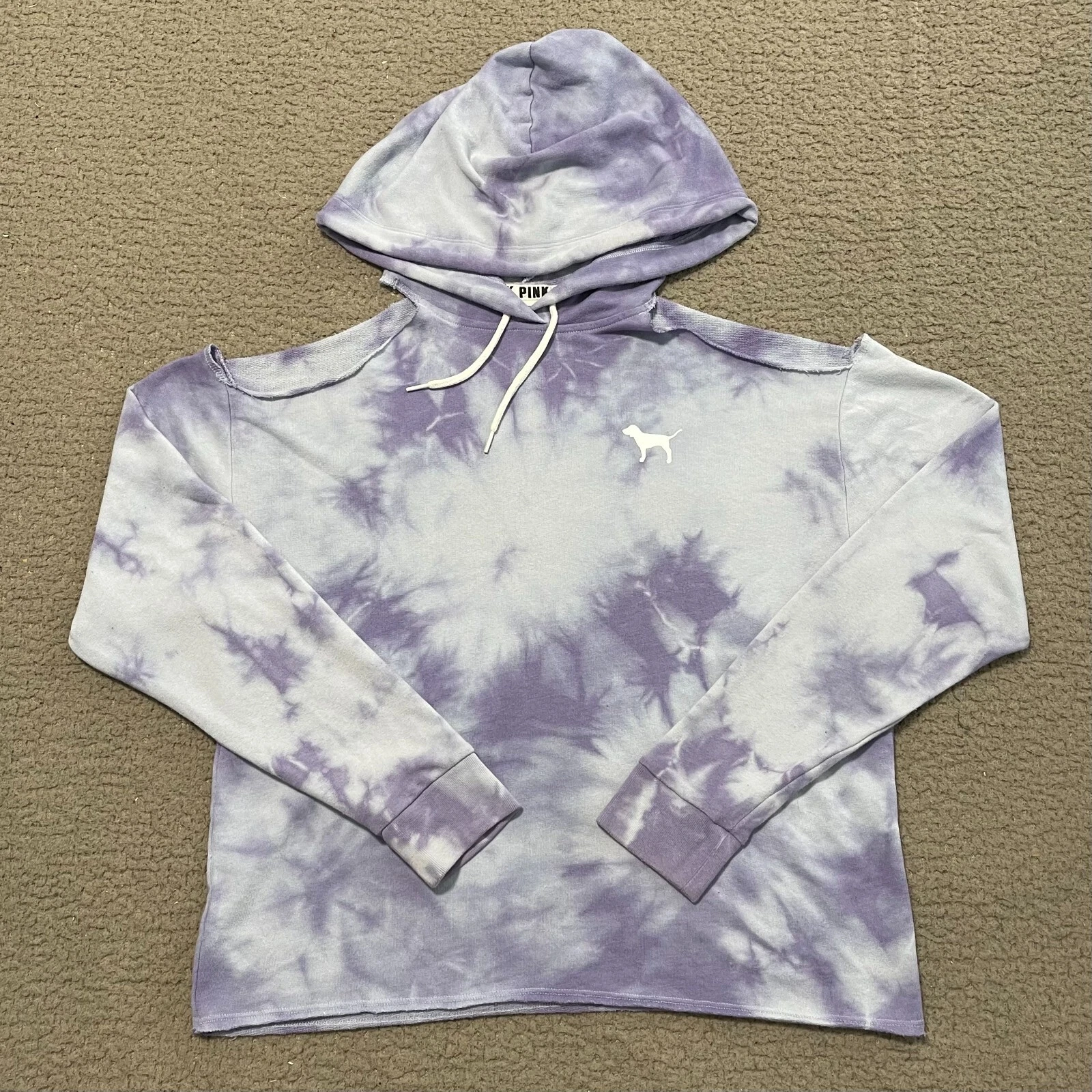 victoria-secret-vs cold shoulder dog logo hoodie