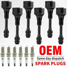 6 Ignition Coil & Iridium Spark Plug For 05-11 Nissan Frontier Pathfinder Xterra