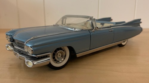 Modèles de précision Franklin comme neuf 1:24 - 1959 Cadillac El Dorado Biarritz - Bleu - Photo 1/7