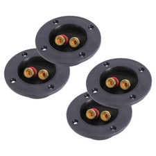 4 Sets Metal Speaker Junction Box Wire Terminals Cup Banana