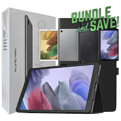 Samsung Galaxy Tab A7 Lite 8.7'' Tablet Bundle with Case and 32GB SD Memory Card