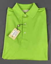Donald Ross Golf Shirt Polo Sleeve Logo Small Green Polyester NWT MSRP 98