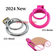 Stainless Steel Resin Male Chastity Device Open Ring Chastity Cage Male Lock