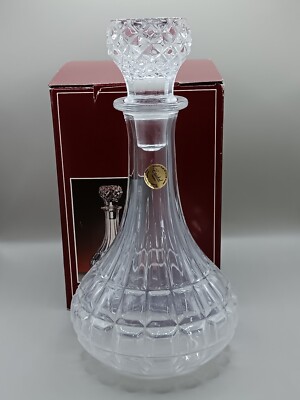 Cristal France Whisky Dekanter echter Bleikristall 24 % pbo 0,75 l 28 cm hoch