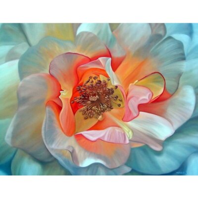 Paint By Numbers Adults kids Lumi White Flower DIY Painting Kit 40x50CM Canvas
