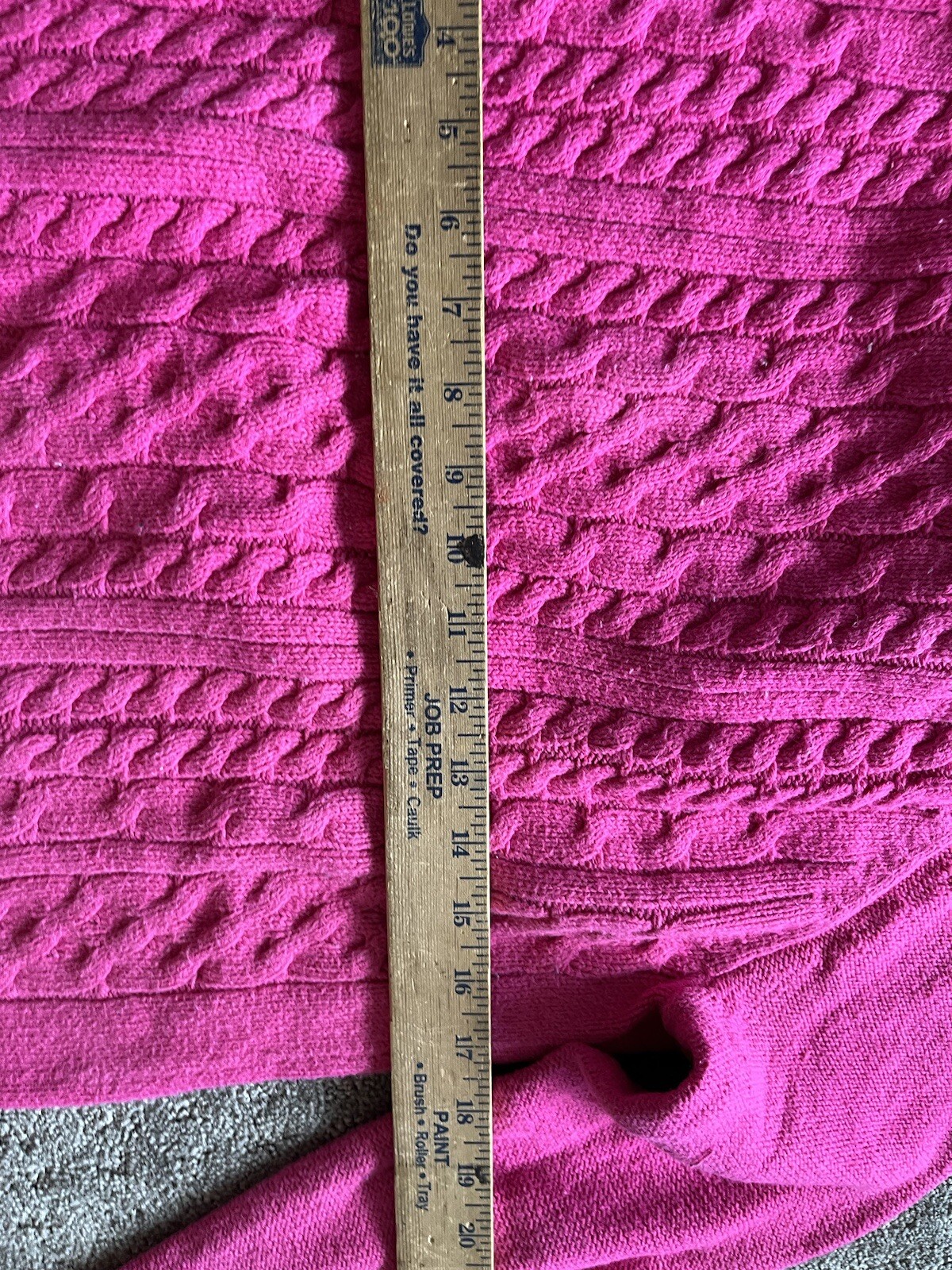 GAP‎ Medium Solid Pink Mock Neck Patterned Sweate… - image 4