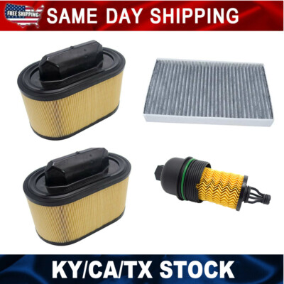 #ad #ad For Maserati Ghibli Levante Quattroporte 3.0L Air Filte Oil Filter Set W Cap $244.99