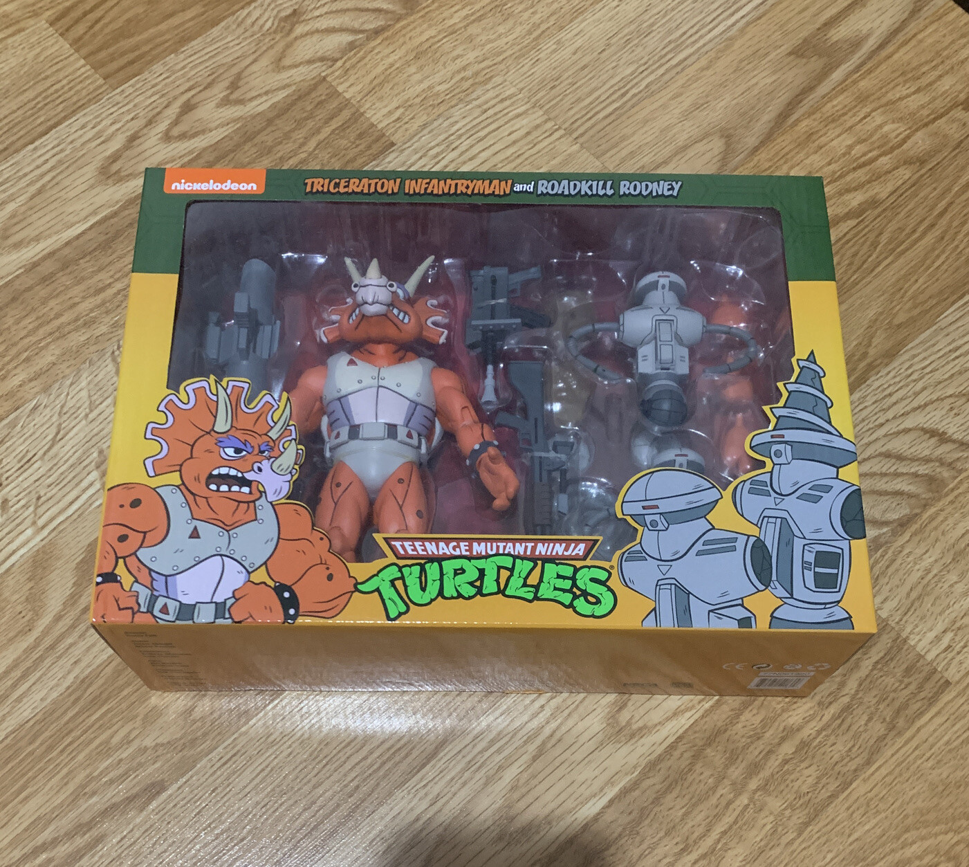 NECA Teenage Mutant Ninja Turtles 3 Pack Triceraton Infantryman & Roadkill Rodne