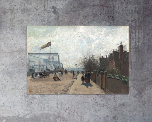 The Crystal Palace, London,by Camille Pissarro, mounted canvas ready to hang - Picture 7 of 9