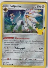 Carte Pokémon Jeu 25E Anniversaire Célébrations N° 21/25 Solgaleo Holo Allemand