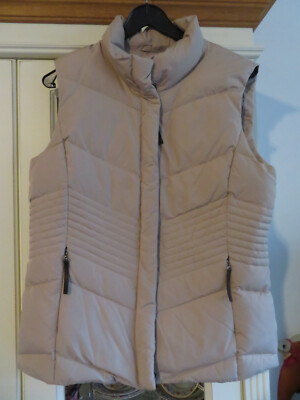 ELEMENTS BY TAIFUN warme Stepp Weste 80% Daunen natur hellbeige Gr. 38