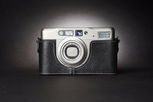 Genuine Real Leather Half Camera Case Bag Cover para Contax TVS ii Film Camera - Imagen 3 de 34