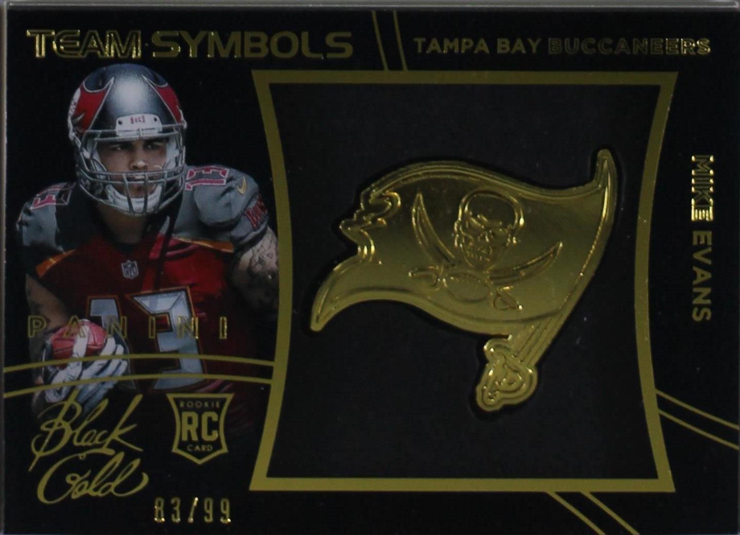 2014 Panini Black Gold - Rookie Team Symbols Mike Evans #RTS-12 /99 (RC ...