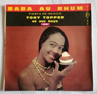 Tony Topper E Ses Boys: Baba Al Rum 7 '' 45T 1961 Promo Picture D 126 Duquesne