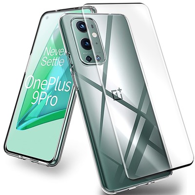 Black Frame Screen Protector Soft Slim TPU Case f OnePlus 9 Pro Smart Phone USA