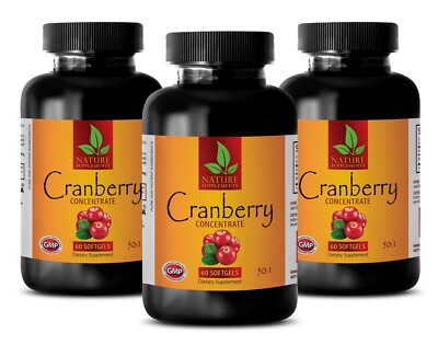 Concentrated  Cranberry Extract 252mg - Urinary Tract Health - 3B