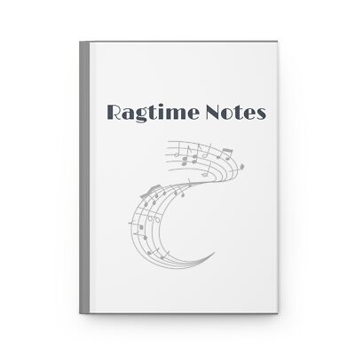 Ragtime Inspired Hardcover Journal ''Ragtime Notes'' 
