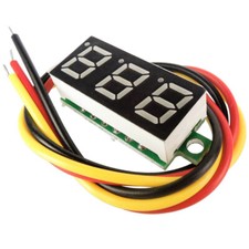 5pcs 3-wires Mini Dc 0-100v 0.28 3-digital Voltmeter Led Voltage Panel Meter Us