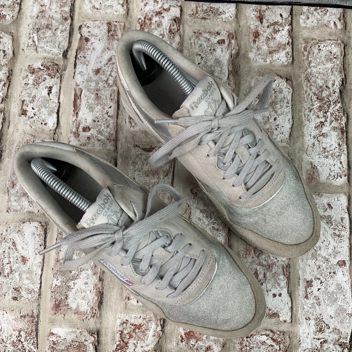 Reebok Classics Trainers Women s Beige UK 6 Suede Sneaker Shimmer Cream Retro