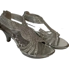 Delicacy Angel-37 Women's Heel Shoes, Silver, 6.5