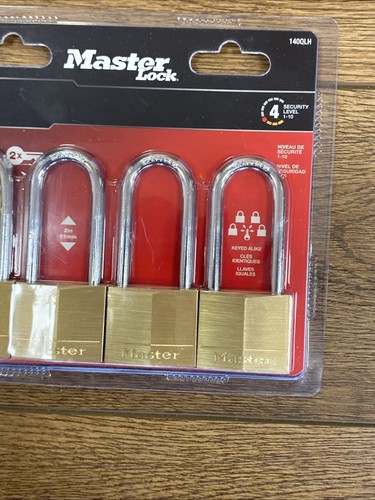 Master Lock 140QLH Solid Brass Keyed-Alike Wide Padlock 1-9/16 in. - Picture 8 of 14