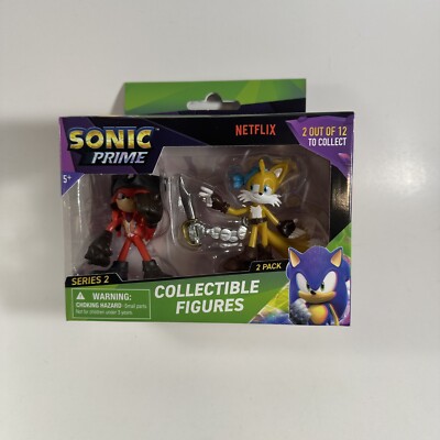 Sonic Prime Netflix Knuckles & Two Tails Pirate 2.5'' Mini Action Figure SEGA