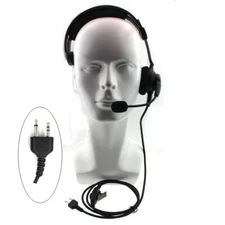 Headphone Swivel Boom Mic Headset For Midland G6 G7 GXT550 GXT650 LXT80 Radio