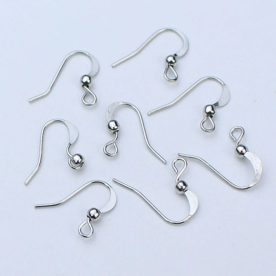100pcs/lot 19x18mm Earring Hooks Findings Ear Wires Hooks for DIY Jewelry Making - Image 4 of 4