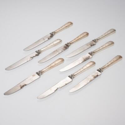 S Kirk and Son Mayflower Scroll Engraved Sterling Silver Knife