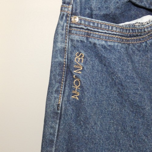 Sean John Estilo Wide Baggy Skateboard Denim Jeans Boys size 20 - Picture 3 of 6