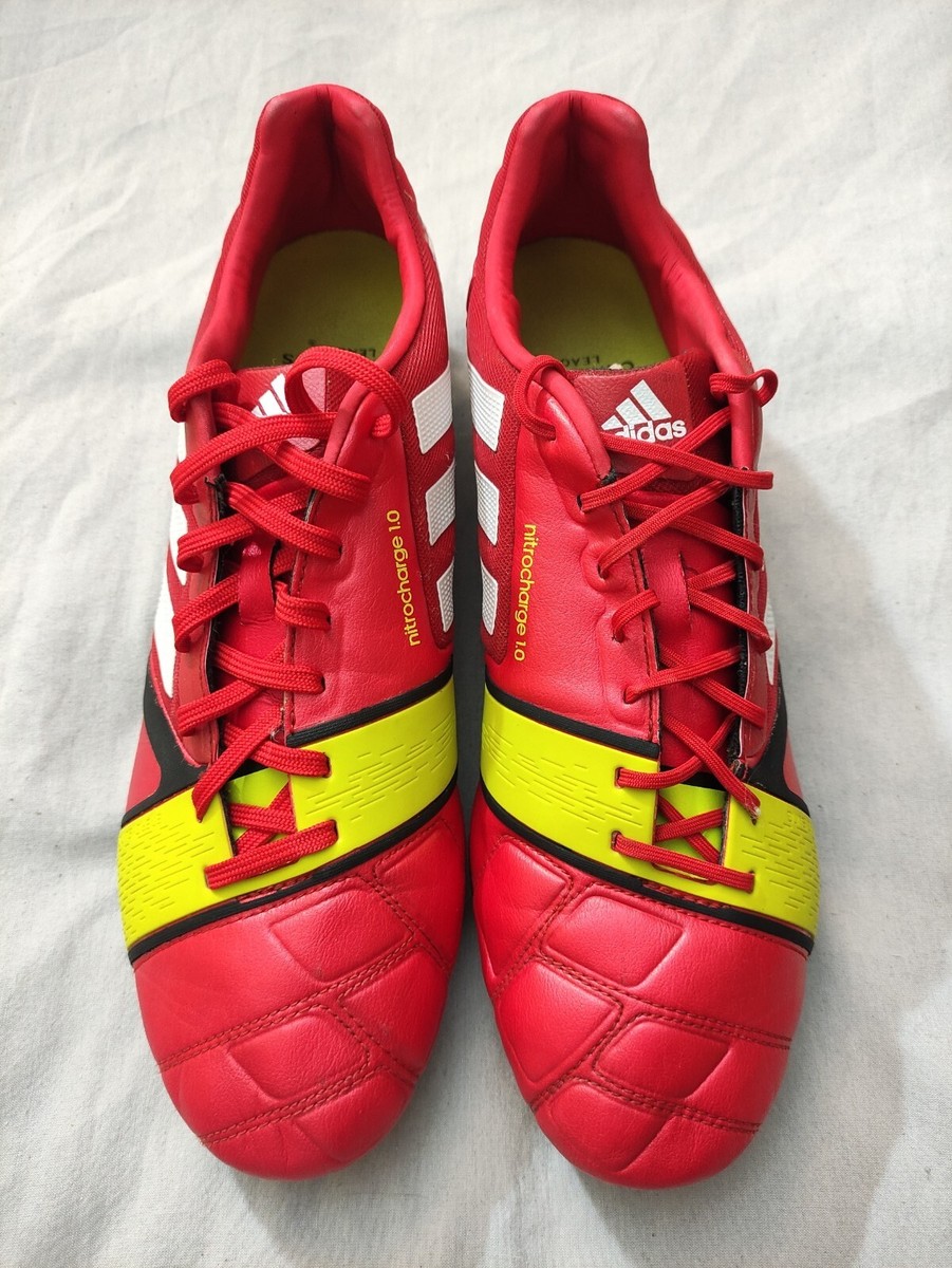 Adidas Nitrocharge 1.0 SG X-TRX SG US 12 Red/Volt Football Adidas Nitrocharge 1.0 SG X-TRX SG US 12 Red/Volt Football