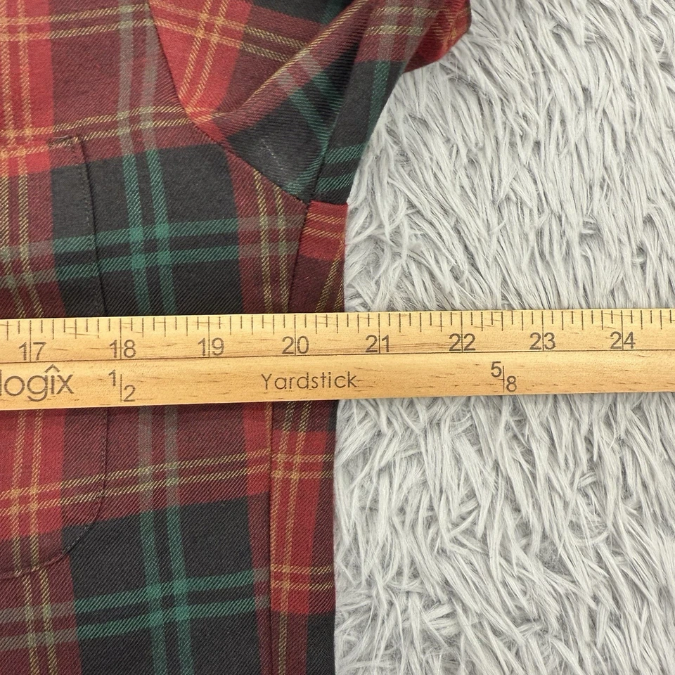 McGregor Scotset Shirt Men’s S Plaid VTG Made In USA Loop Collar Long Sleeve - Image 4 of 4