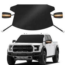 For Ford Windshield Snow Cover Frost Ice Guard with Side Mirror Cover Accessory