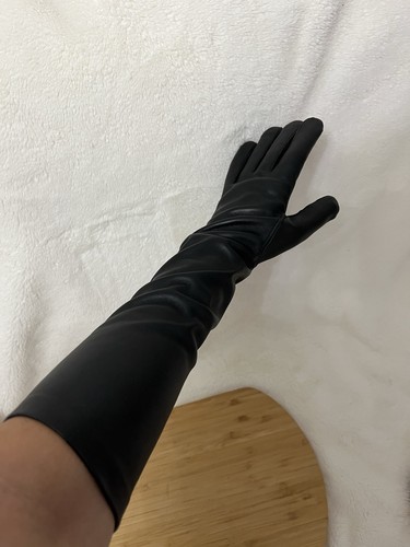 KUC Ladies Woman Genuine Nappa Leather Opera Long Party Evening Gloves NO LINING