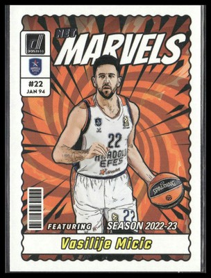 2023-24 Donruss Turkish Airlines EuroLeague #23 Vasilije Micic Net Marvels