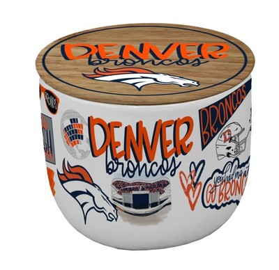 NFL Loco Fan 16oz Ceramic Candle Denver Broncos