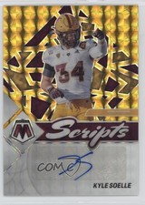 2023 Panini Mosaic Draft Picks Scripts Gold Prizm 10/10 Kyle Soelle Auto 0j3l