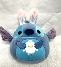 Disney Squishmallows Bunny Stitch Easter Holding Chick 12 In Plush Stuff Toy