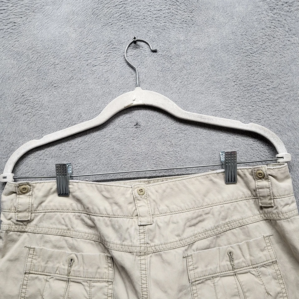 Женские шорты American Eagle Outfitters 6 хаки грузовая саржа универсальные 3 дюйма по внутреннему шву - Изображение 4 из 4