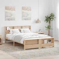 Bettgestell Mit Kopfteil | Bettrahmen | Doppelbett | Holzbett | 140 X 200 Cm